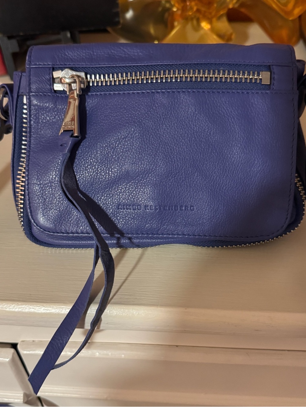 Aimee Kestenberg Indigo Genuine Leather Crossbody Bag & Matching Wallet